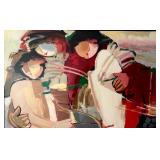 BR3 - Hessam Limited Edition Framed Abstract Artwork, "Caring"