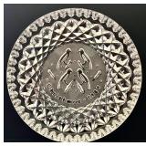 K - Waterford Crystal 2007 Twelve Days of Christmas Plate with Box and Booklet