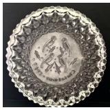 K - Waterford Crystal 2007 Twelve Days of Christmas Plate with Box and Booklet