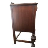 DR - Vintage H Herrmann Furniture Co Vintage Wood Buffet Sideboard