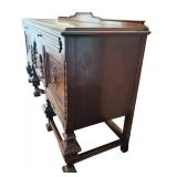 DR - Vintage H Herrmann Furniture Co Vintage Wood Buffet Sideboard