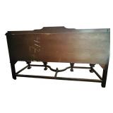 DR - Vintage H Herrmann Furniture Co Vintage Wood Buffet Sideboard