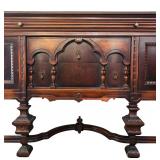 DR - Vintage H Herrmann Furniture Co Vintage Wood Buffet Sideboard