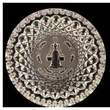 LT - Waterford 1991 Christmas 10-Inch Crystal Plate with Original Box