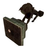 DR - Vintage Bronze Sculpture The Water Bearer on Marble Base