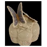 MBR - Lenox Wings of Splendor Butterfly Porcelain Music Box with Certificate