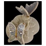 MBR - Lenox Wings of Splendor Butterfly Porcelain Music Box with Certificate
