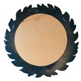 LR - Vintage Uttermost Company 30-Inch Round Leaf and Berry Wall Mirror