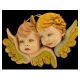 DR - Fontanini Depos Italy Cherub Angel Faces Wall Decor Ceramic