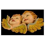 DR - Fontanini Depos Italy Cherub Angel Faces Wall Decor Ceramic