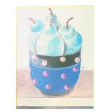 LR - Framed Randomlane Wall Decor "Pears" Print by Bo J