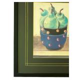 LR - Framed Randomlane Wall Decor "Pears" Print by Bo J