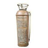 G - Vintage Imperial Plant Rubber Co Brass Fire Extinguisher