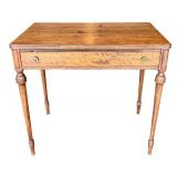 G - Vintage Grand Rapids Walnut Desk with Single Drawer