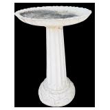 G - Resin Sunflower Design Birdbath and 50 ft Heavy Duty Garden Hose Bundle