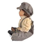 MBR - Kopy Kats Handmade 18-Inch Porcelain Doll Joey with Tag