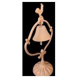 G - Vintage Cast-Iron Rooster Dinner Bell, 18 Inch Decorative Garden Bell