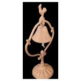 G - Vintage Cast-Iron Rooster Dinner Bell, 18 Inch Decorative Garden Bell