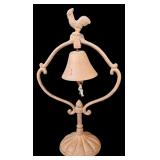 G - Vintage Cast-Iron Rooster Dinner Bell, 18 Inch Decorative Garden Bell
