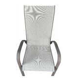 G - Pair of Vintage Patio Chairs with Metal Frames