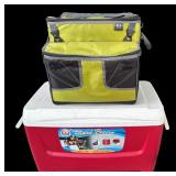 G - Igloo Island Breeze 48 Quart Cooler and CI Sports Platinum High Performance Soft Cooler