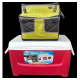 G - Igloo Island Breeze 48 Quart Cooler and CI Sports Platinum High Performance Soft Cooler