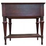 MBR - Ethan Allen Vintage Side Table with Drawers and Lower Shelf