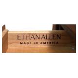 MBR - Ethan Allen Vintage Side Table with Drawers and Lower Shelf