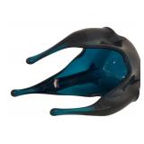 Viking Handmade MCM Blue Art Glass Vase, 12 Inches Tall