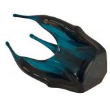 Viking Handmade MCM Blue Art Glass Vase, 12 Inches Tall