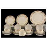 K - Vintage Noritake M Floral China Dinnerware Set, 54 Pieces