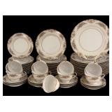 K - Vintage Noritake M Floral China Dinnerware Set, 54 Pieces