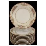 K - Vintage Noritake M Floral China Dinnerware Set, 54 Pieces
