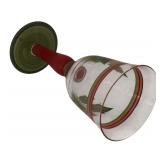 DR - Set of 7 Hand Painted Christmas Berry Wine Glasses