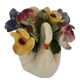 DR - Radnor and Denton English Bone China Floral Arrangements, Set of 2