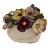 DR - Radnor and Denton English Bone China Floral Arrangements, Set of 2