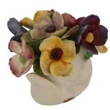 DR - Radnor and Denton English Bone China Floral Arrangements, Set of 2