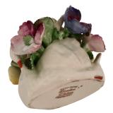 DR - Radnor and Denton English Bone China Floral Arrangements, Set of 2