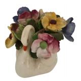DR - Radnor and Denton English Bone China Floral Arrangements, Set of 2