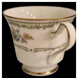 DR - Vintage Noritake Ivory China Homage Pattern Dinnerware Set with Cups, Plates, and Serving Pieces