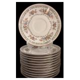 DR - Vintage Noritake Ivory China Homage Pattern Dinnerware Set with Cups, Plates, and Serving Pieces