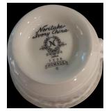 DR - Vintage Noritake Ivory China Homage Pattern Dinnerware Set with Cups, Plates, and Serving Pieces