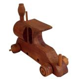 LR - Vintage Wooden Toy Train Set with Cars and Accessories