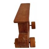 LR - Vintage Wooden Toy Train Set with Cars and Accessories