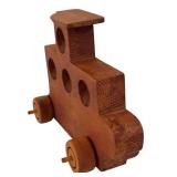 LR - Vintage Wooden Toy Train Set with Cars and Accessories