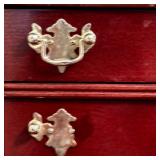 MBR - Deluxe Vintage Jewelry Armoire with Drawers and Side Necklace Doors