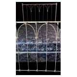 BR2 - Vintage Metal Bed Frame with Headboard and Footboard, 54 Inch Length