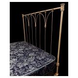 BR2 - Vintage Metal Bed Frame with Headboard and Footboard, 54 Inch Length