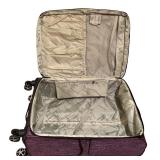 B - London Fog Purple 2-Piece Luggage Set Spinner Suitcases