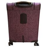 B - London Fog Purple 2-Piece Luggage Set Spinner Suitcases